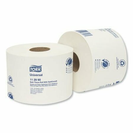ESSITY 12990, UNIVERSAL BATH TISSUE ROLL WITH OPTICORE, SEPTIC SAFE, 1-PLY, WHITE, 1755 SHEETS/ROLL, 36CT 112990